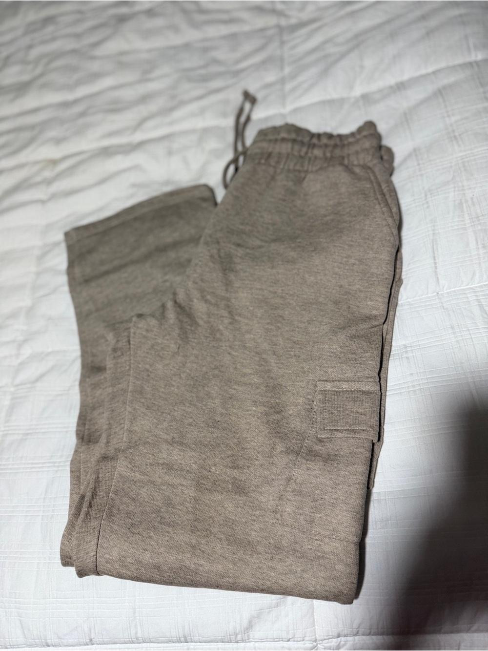 Men's Tan Drawstring Sweatpants